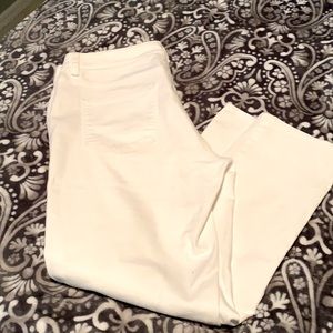 Talbot White Crop Jeans